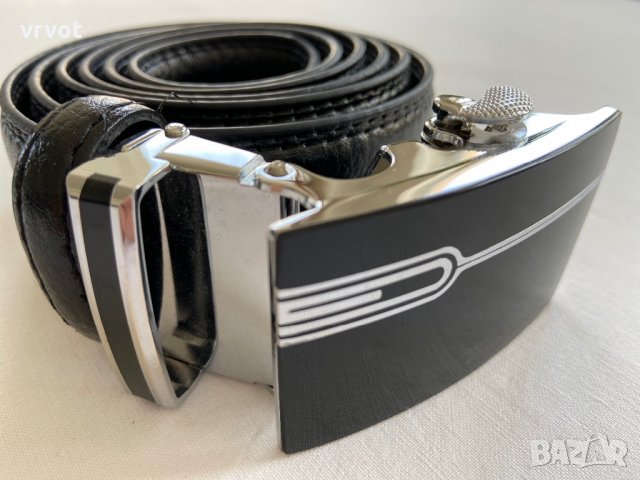 Колани от естествена кожа с оксидирана автоматична тока, снимка 9 - Колани - 28860696