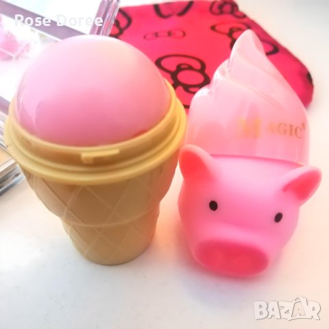 Комплект гримове в 6 части - сенки, гланц, лак и 2 шнолички Розова Корона подарък козметика сет, снимка 5 - Комплекти и лотове - 43763872