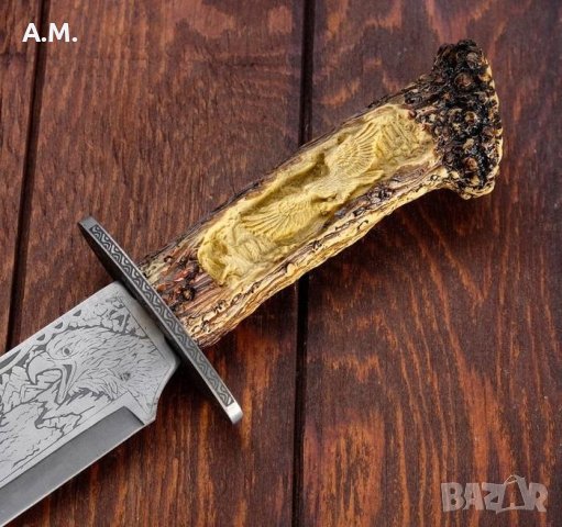 Гравиран сувенирен нож на оригинална поставка, снимка 6 - Ножове - 43273701