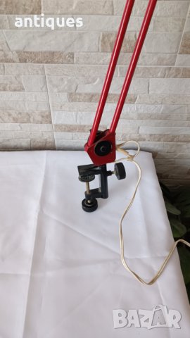 Работна настолна лампа с подвижни рамена -  №1  - индустриална - Антика, снимка 4 - Антикварни и старинни предмети - 43213427