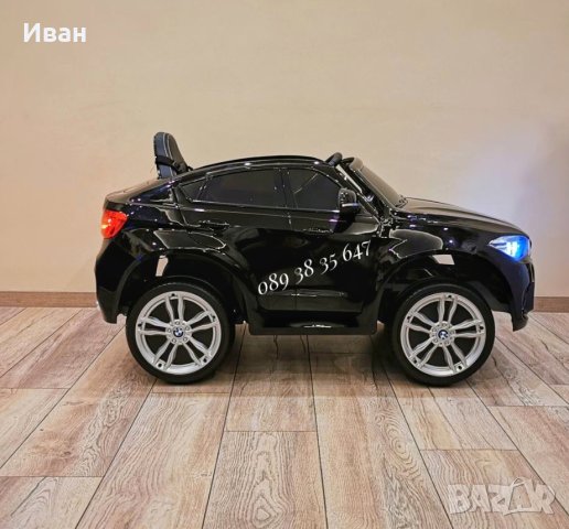 ТОП ЦЕНА!НОВО!Акумулаторен джип BMW X6 с 12V батерия,EVA гуми,USB, снимка 6 - Детски велосипеди, триколки и коли - 44058625