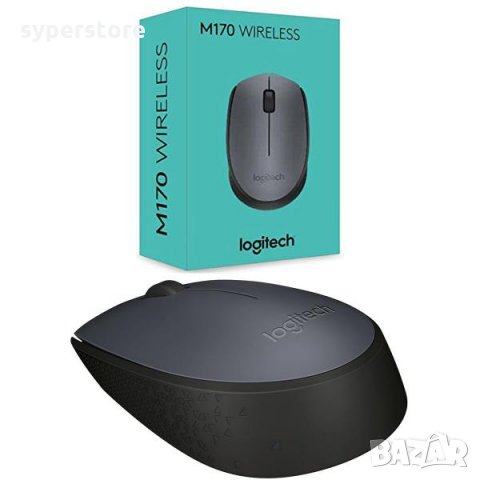 Мишка Безжична Logitech M170 Gery Mini 1000dpi Сива Wireless Optical Mouse, снимка 3 - Клавиатури и мишки - 15861256