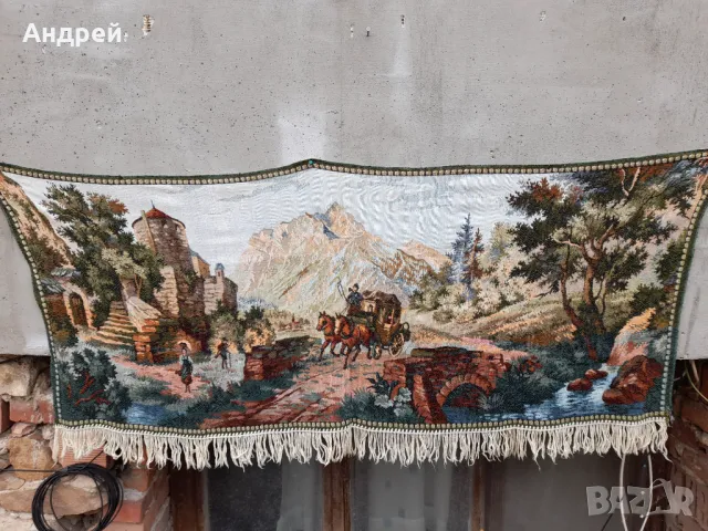 Старинен ковьор,покривка за стена #268, снимка 2 - Антикварни и старинни предмети - 47664000