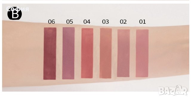 Комплект от 6 броя дълготрайни течни матови червила , снимка 4 - Декоративна козметика - 43039435