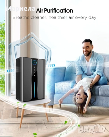 Влагоабсорбатор 30кв. м. / Пречиствател на въздуха / 2,2 литра, снимка 5 - Други стоки за дома - 52574718