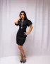 Стилна дамска черна рокля , снимка 4