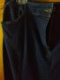 Дълга пола от тъмен деним с разкрояване,L/XL, снимка 4