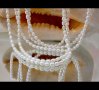Петредов колие  от бели естествени перли, снимка 4