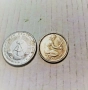 Лот от две монети немски пфениг - от 1950 и 1958г, снимка 1