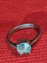 СРЕБЪРЕН НЕЖЕН АРТ ПРЪСТЕН СРЕБРО 925 с ФАСЕТИРАН ЦИРКОН 26218, снимка 3
