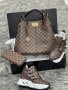 Дамска чанта портфейл и кецове Louis Vuitton код 110