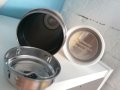 Термос с цедка за чай от бамбуково покритие и неръждаема стомата, снимка 4
