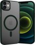 Магнитен калъф WXX за iPhone 12/iPhone 12 Pro, съвместим с MagSafe, 6.1” полупрозрачен зелен, снимка 1