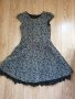 Официална рокля в сребристо и черно, снимка 1 - Детски рокли и поли - 43435114