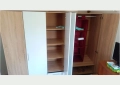 Голям петкрилен гардероб с шкаф и 3 чекмеджета, снимка 1