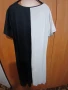 НОВА 3-4xl ЕФЕКТНА ДЪЛГА РОКЛЯ В ЧЕРНО И БЯЛО С ЖЕНСКО ТЯЛО, снимка 4
