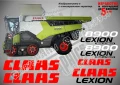 CLAAS Lexion 580 TT стикери надписи, снимка 18