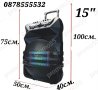 Професионална Тонколона Meirende MR-108 12 и 15инча, Блутут, 2 безжични микрофони, снимка 11