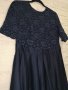 Swing официална рокля, тъмносиня, дантела, L/XL размер , снимка 13