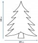 Коледна елха с шишарки, 790 клонки.105х180 см. Метална стойка, снимка 2