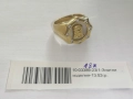 Уникален мъжки пръстен "Исус Христос" - 13.02гр. - 18К, снимка 1