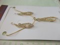 Комплект синджир , висулка и обеци имитационна бижутерия - 1, снимка 4