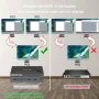НОВ, ТЕСТВАН, ПЕРФЕКТЕН KVM Switch суич за 2 компютъра към 2 монитора, HDMI KVM Switcher USB 3.0..., снимка 5