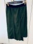 Ефектна нестандартна масленозелена пола SISLEY,асиметрична, снимка 7