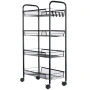 Метална етажерка с колелца на 4 нива 568028, снимка 9
