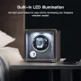 Нова Тиха Автоматична Кутия за Часовници с PU Кожа и LED Светлина, снимка 5