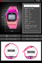 Skmei Дамски цифров ръчен часовник с галванично покритие Прозрачна каишка Удароустойчив, снимка 6