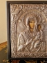 Чудесна антикварна сребърна икона със сертификат и маркировка , снимка 5