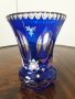 Кристална ваза с позлата Bohemia , снимка 1