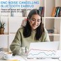 Нови слушалки Безжични Earbuds, ENC Шумопотискане, Hi-Fi Звук, LED Дисплей, снимка 4