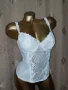 80 С Бял дантелен корсет, снимка 8