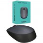 Мишка Безжична Logitech M170 Gery Mini 1000dpi Сива Wireless Optical Mouse, снимка 3