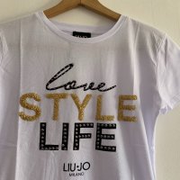 Liu Jo Бяла тениска, снимка 5 - Тениски - 26595393