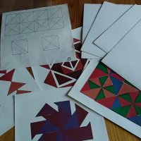 Образци и материали за апликиране по "Труд и творчество" за първи-трети клас "триъгълник", снимка 2 - Колекции - 36841602