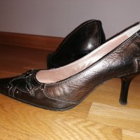 Обувки естествена кожа, снимка 2 - Дамски обувки на ток - 37922089