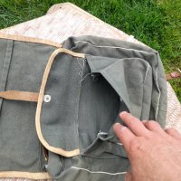 Стара брезентова чанта #12, снимка 7 - Антикварни и старинни предмети - 40644539