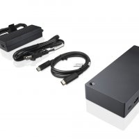 Докинг станция Lenovo ThinkPad USB-C (Type-C) Dock 40A9 + Гаранция, снимка 1 - Части за лаптопи - 27704952