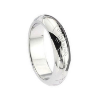 Властелинът на пръстена дизайн, 316l титаниева стомана,лазерно гравиран, цвят злато / сребро /черен, снимка 6 - Пръстени - 8681133