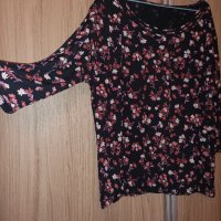 Флорална еластична блуза s.Oliver, снимка 2 - Блузи с дълъг ръкав и пуловери - 43522658