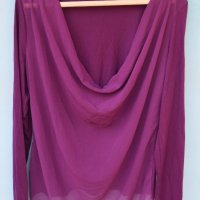 Дамска лилава блуза, снимка 2 - Корсети, бюстиета, топове - 33547911