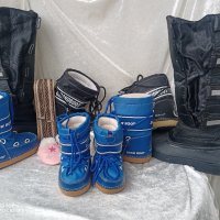 УНИСЕКС KATO НОВИ  SNOW BOOT® сини водоустойчиви ТОПЛИ детски  АПРЕСКИ Снегоходки 23 - 24 - 25, GRAN, снимка 11 - Детски боти и ботуши - 43466381