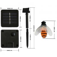 Декорация за градина соларни лампи със соларен панел с дизайн на пчели - КОД 3702, снимка 9 - Външни лампи - 37041959