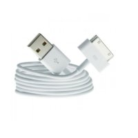 ANIMABG USB дата кабел за iPhone 4, USB2.0 интерфейс, Бял, снимка 1 - USB кабели - 43844900