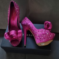 Нови обувки с камъни Baldinini 37, снимка 2 - Дамски обувки на ток - 39704594