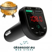 Авто трансмитер FM с LED дисплей MP3 Плейър модулатор с Bluetooth 5.0 FM Handsfree Micro SD Автомоби, снимка 13 - Аксесоари и консумативи - 37777890