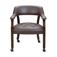 Висококачествен винтидж стол тип кресло SY-1533-DK, снимка 2 - Столове - 36808237
